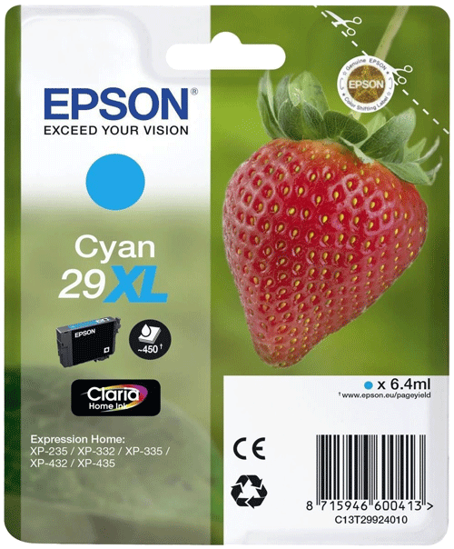 foto van EPSON T2992XL cyaan origineel