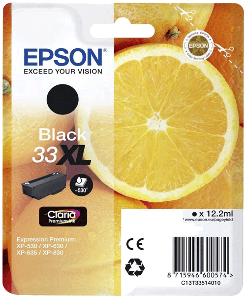 foto van EPSON T3351 zwart origineel