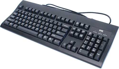 foto van WYSE - Genuine - toetsenbord zwart