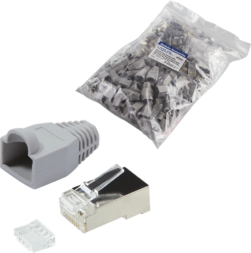 foto van RJ45 pluggen - Cat6 - 100stuks