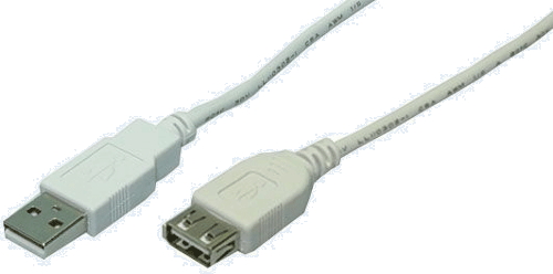foto van USB2.0 - A-A verlengkabel 2m