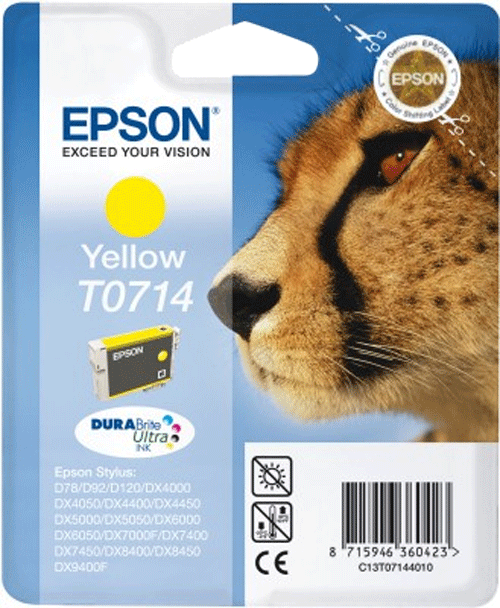 foto van EPSON T0714 Geel