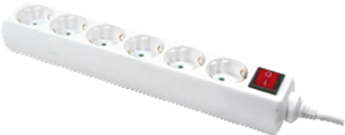 foto van 6 voudige stekkerdoos