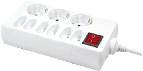 foto van 9 voudige stekkerdoos