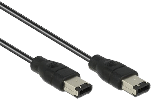 foto van Firewire 6p > 6p - 1m - zwart