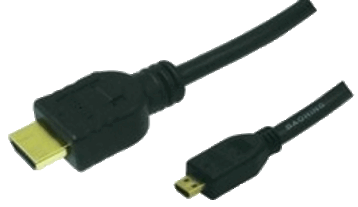 foto van HDMI 1.4 > HDMI micro 1m kabel