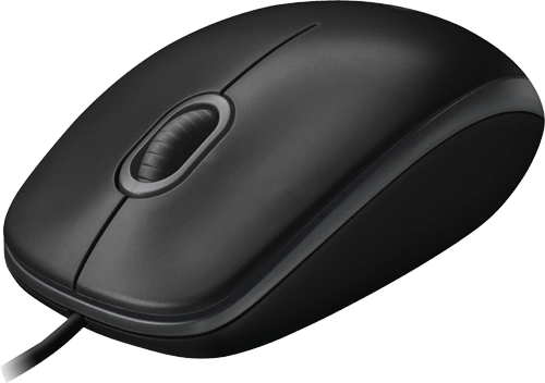 foto van LOGITECH - muizen - B100 optische muis - USB - zwart