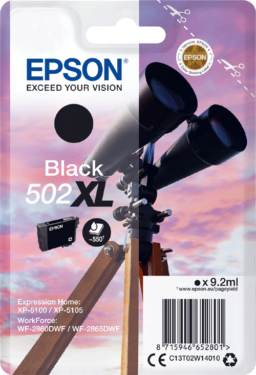 foto van EPSON 502XL origineel