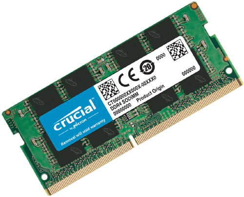 foto van CRUCIAL 16GB DDR4 SO-Dimm 3200Mhz