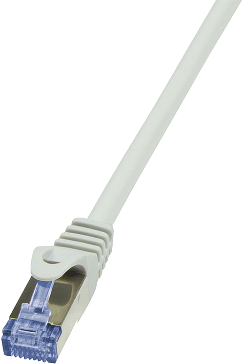 foto van CAT6A kabel 0.25m grijs