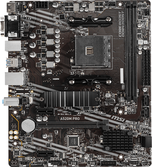 foto van MSI A520M PRO