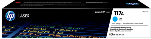 foto van HP toner 117A cyaan