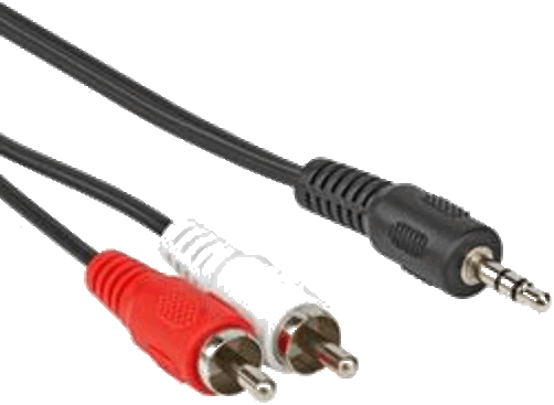 foto van DELTAC 2.5mm > 2x tulp kabel 1.5m