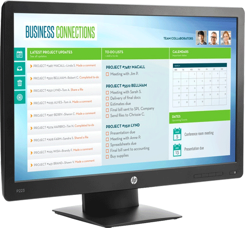 foto van HP P223 monitor