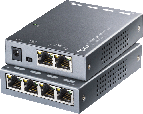 foto van CUDY FS1006PL 6xPoE+ switch