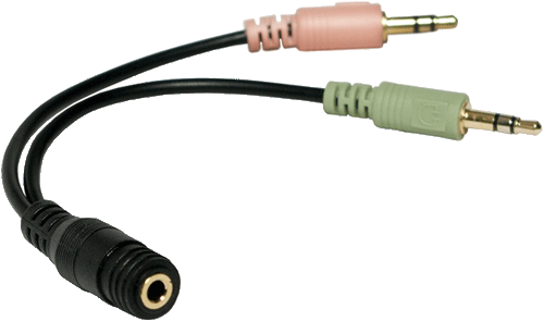 foto van LOGILINK 3.5mm > 2x3.5mm