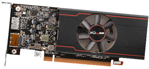 foto van SAPPHIRE RX6400 4GB GPU