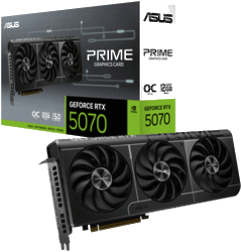 foto van ASUS RTX5070 OC 12GB