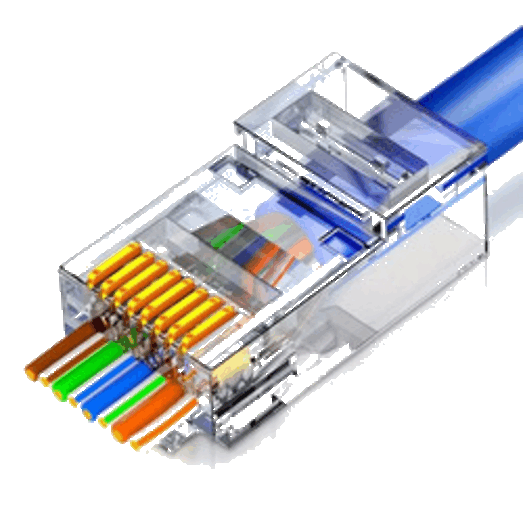 foto van RJ45 plug - CAT6 - passtrue - 10st