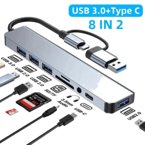 foto van USB A/C > dockingstation