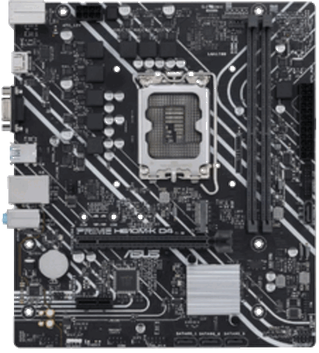 foto van ASUS PRIME H610M-K D4