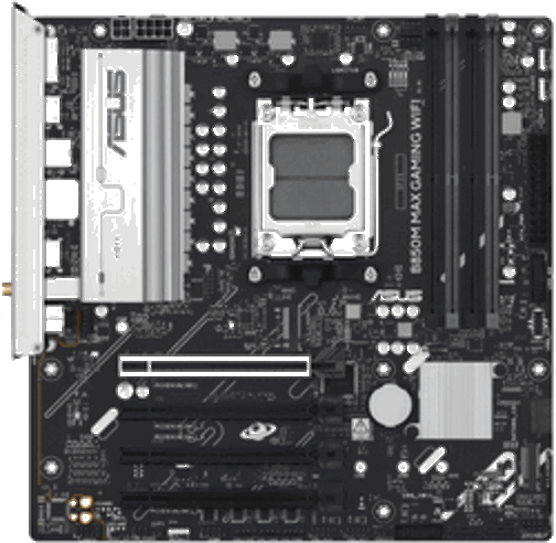 foto van ASUS B850M MAX Gaming