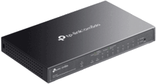 foto van TP-LINK 8P PoE+ switch