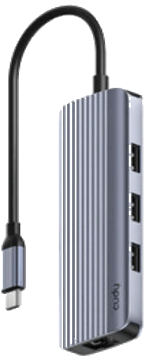 foto van CUDY UH606 USB-C ADAPTER