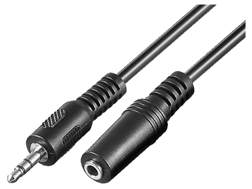 foto van audiokabel 3.5mm jack verlengkabel - 2m
